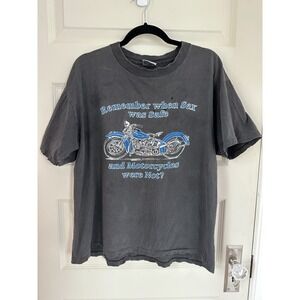 VTG 80s Remember When Sex Was Safe Motorcycles Were Not Las Vegas Nevada T-shirt